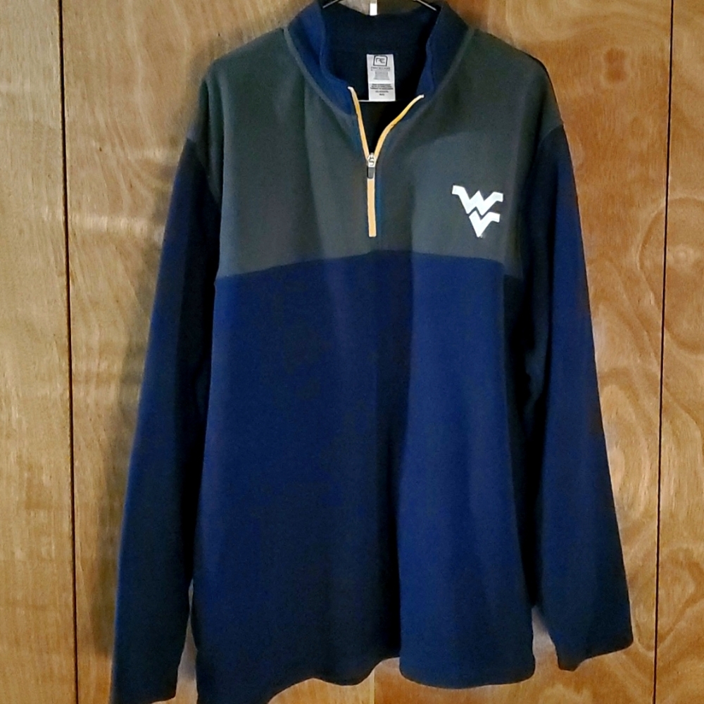 2XL, PROEDGE Half-Zip WVU, Pullover, Fleece Sweater!! Brand New Condition!!